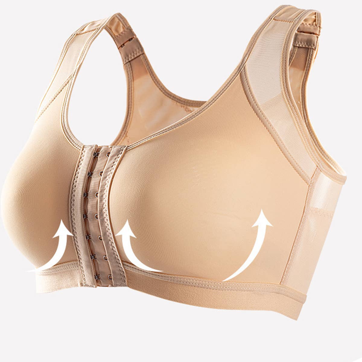 SPORTS BRA WITHOUT CHEST PAD ON FRONT BUTTON_CWMU0041