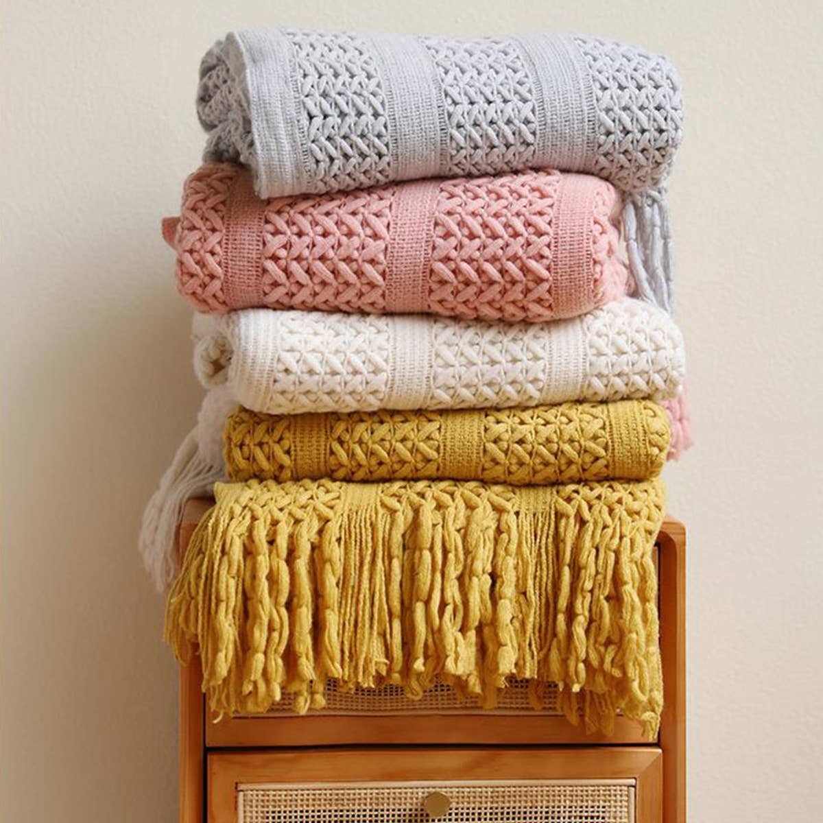 SOFT WARM CHUNKY KNIT BLANKET THROW_CWMM0195