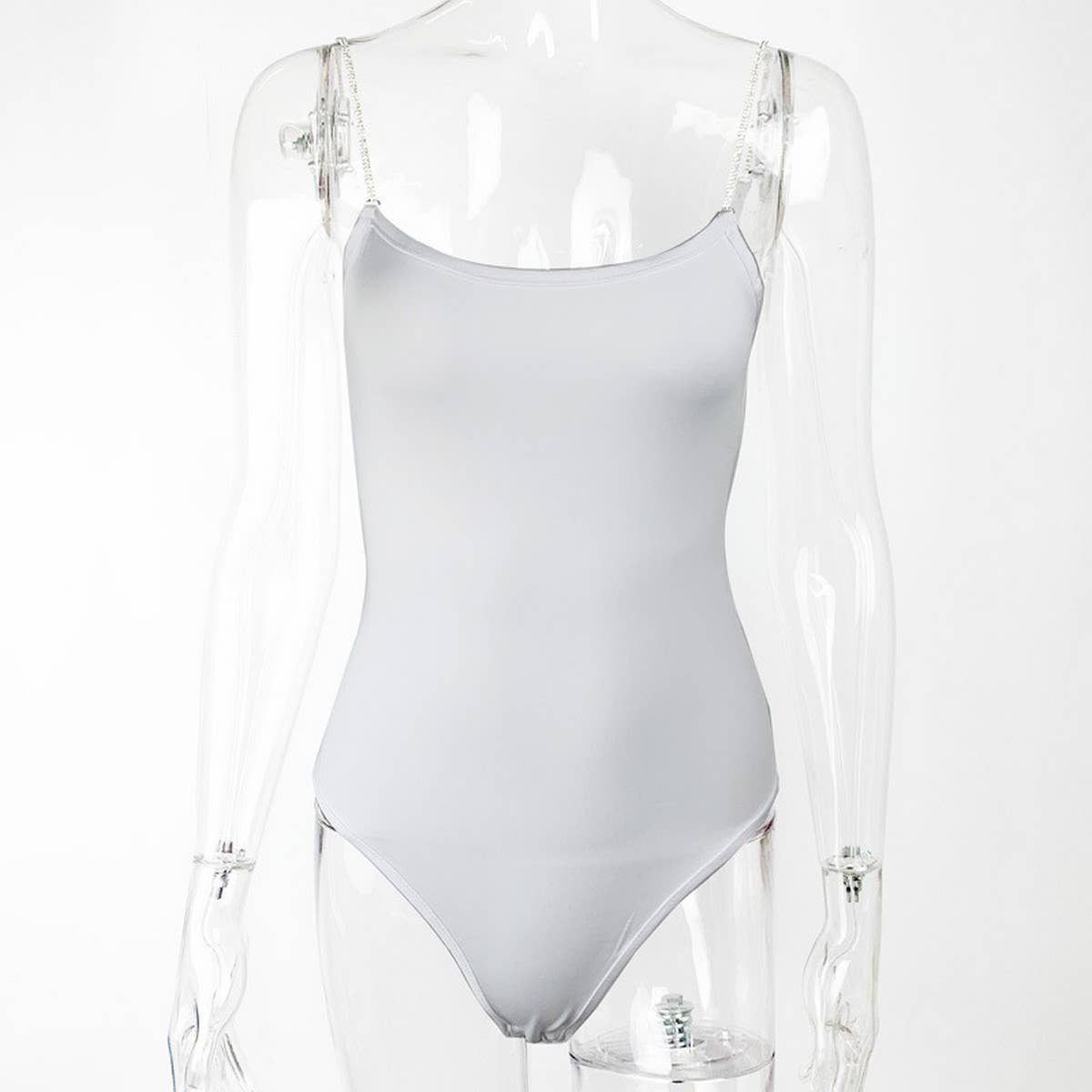 DIAMOND CHAIN SLIM FIT TOP SUSPENDER BODYSUIT_CWSBSSL0029