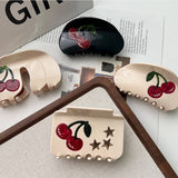 CHERRY SERIES ACETATE HAIR CLAW SWEET SIMPLE CLIP_CWAHA5967