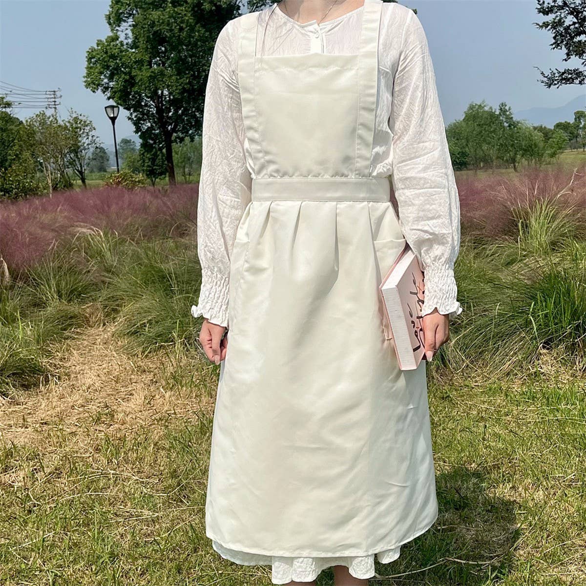 Waterproof And Oil-Proof Solid Color Cotton Apron_Cwmm5841