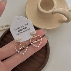 LIGHT LUXURY ENGLISH LOVE EARRINGS_CWAJE1349