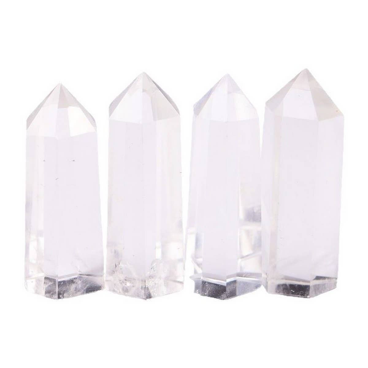 CLEAR QUARTZ CRYSTAL POINT HEX TOWER_CWMM8098