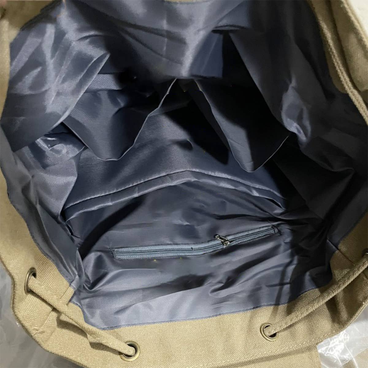 BACK TO SCHOOL CANVAS BACKPACK LAPTOP COMPARTMENT_CWAB2212