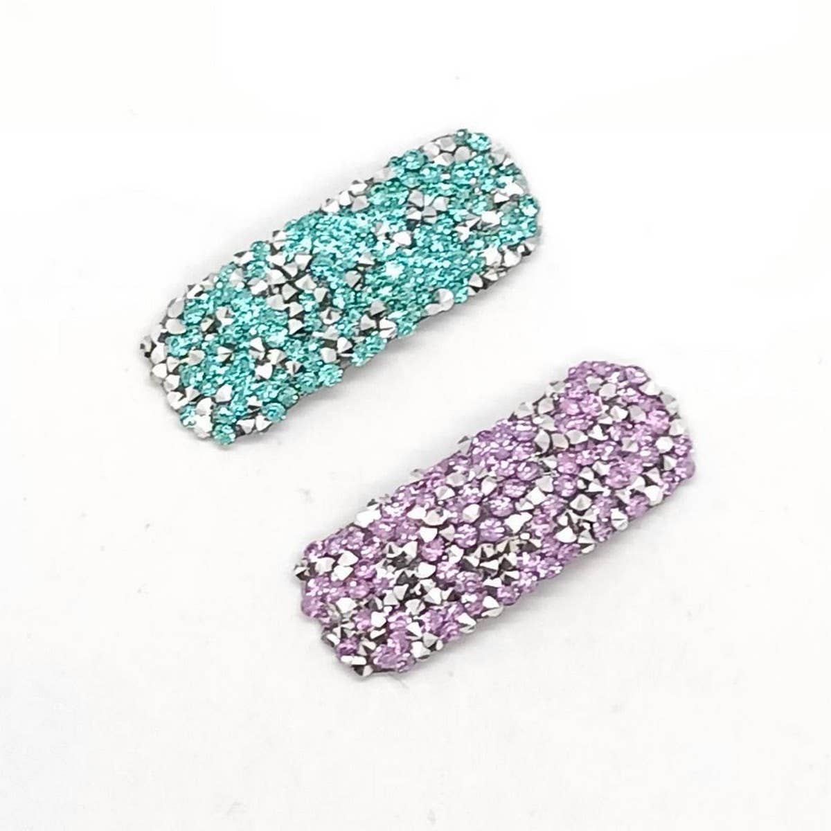 FRESH SWEET SILVER FULL RHINESTONE SIDE CLIP_CWAHA6363