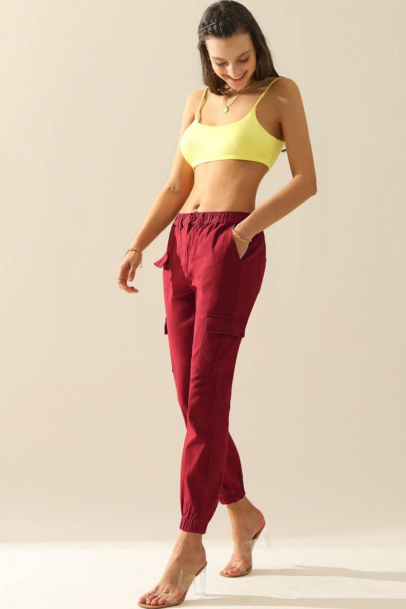 Women Narrow Legs Long Pants_Cwblp395