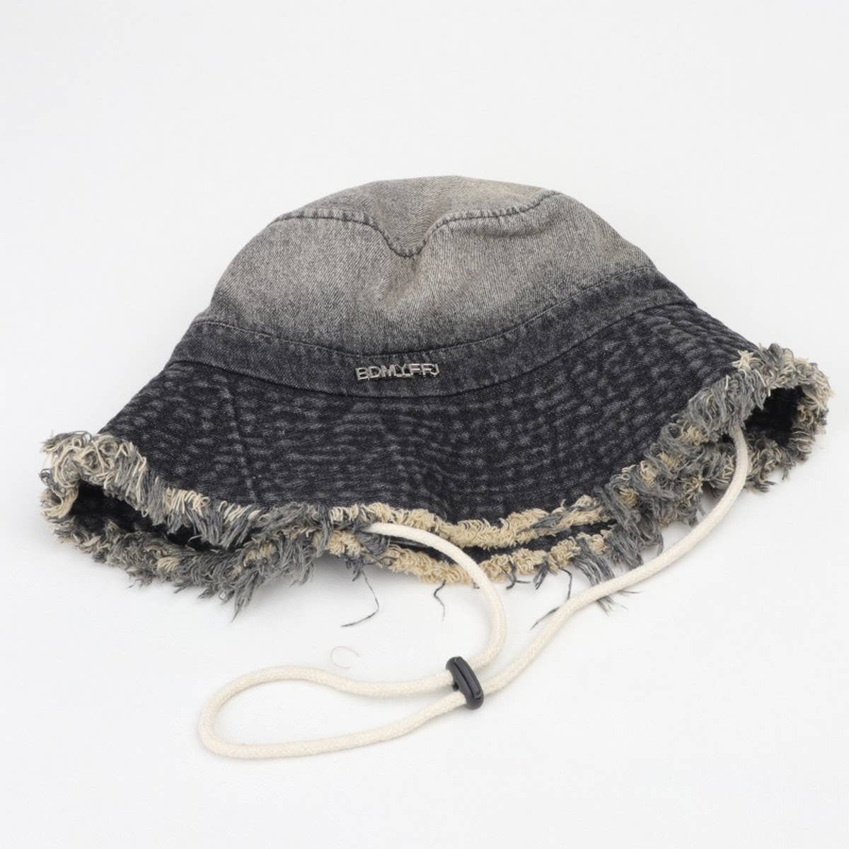 Vintage Washed Raw Edge Gradient Bucket Hat_Cwah1133