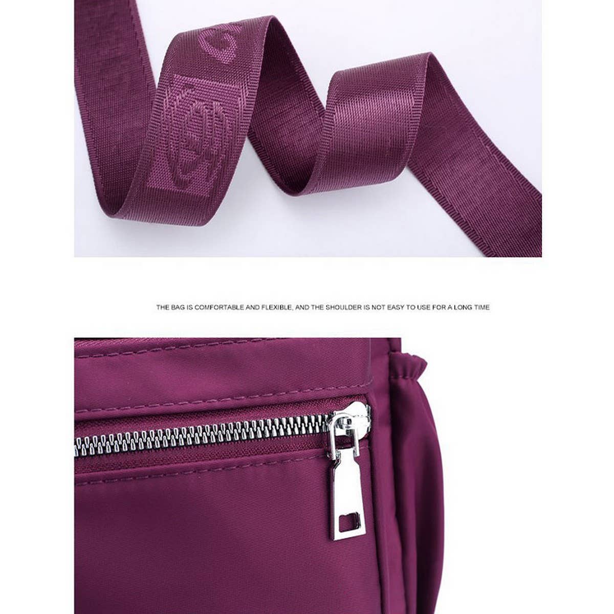 NYLON OXFORD CANVAS SHOULDER CROSSBODY BAG_CWASC1756