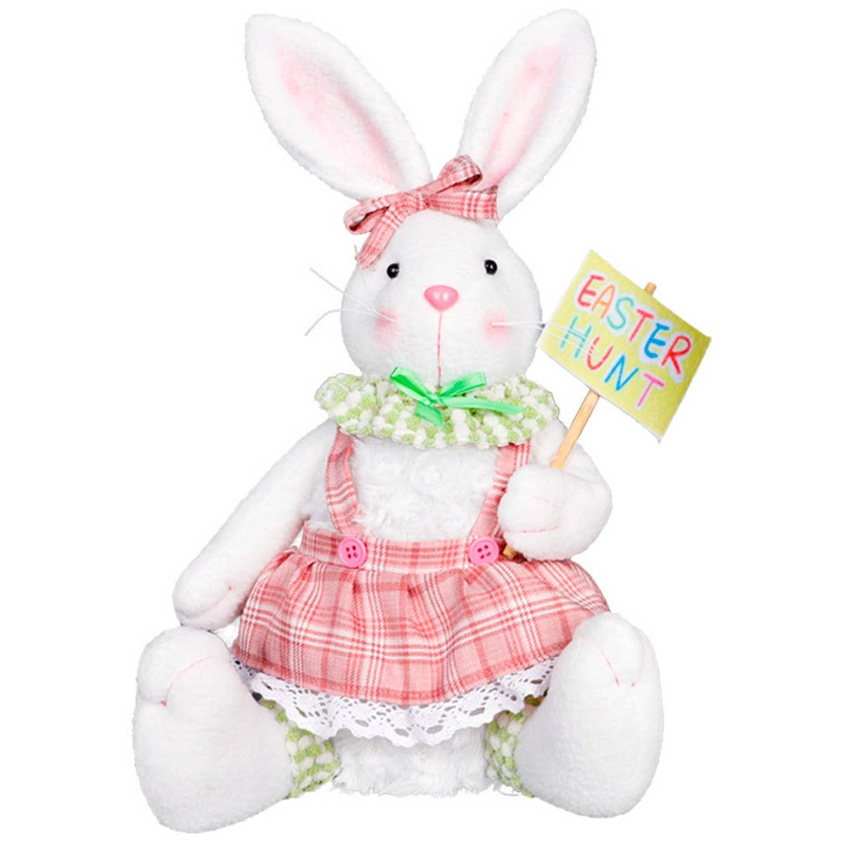 EASTER LIGHTED BUNNY DOLL BUNNY ORNAMENTS_CWMM3494