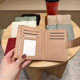 Stone Pattern Bifold Foldable Leather Wallet_Cwab06206