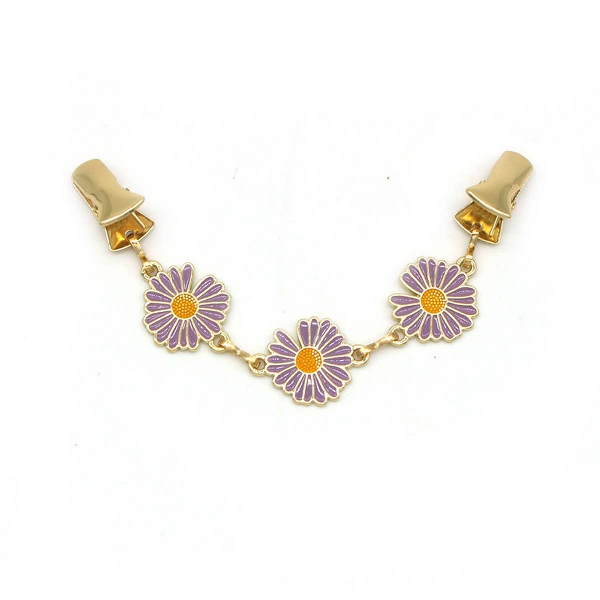 HOT SALE CREATIVE ALLOY DAISY SHAWL CLIP_CWMM2204