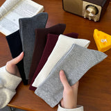 NEW COTTON VERTICAL STRIPED BONELESS PILE SOCKS_CWMS1393