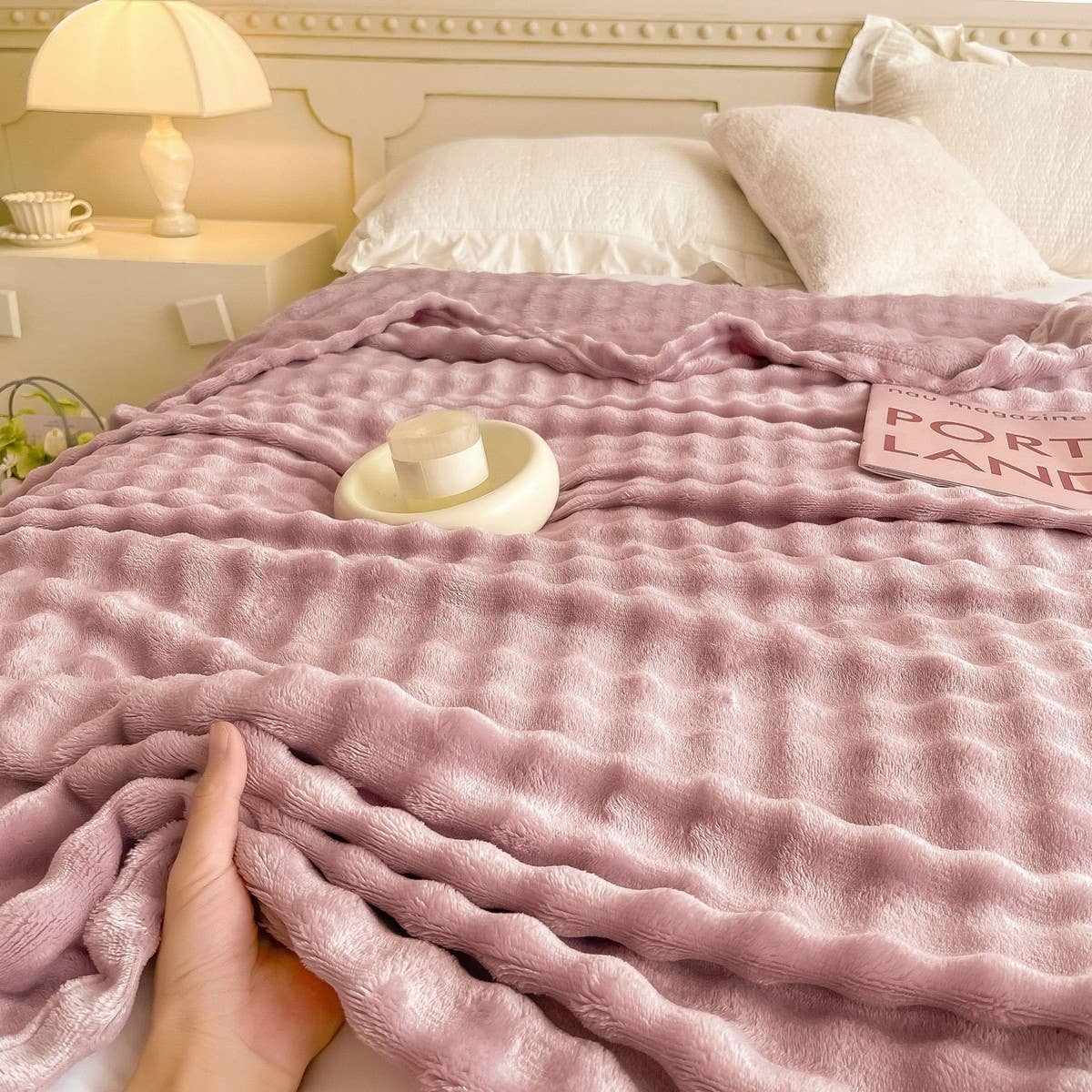 Double-Sided Flannel Coral Fleece Blanket_Cwmm10517