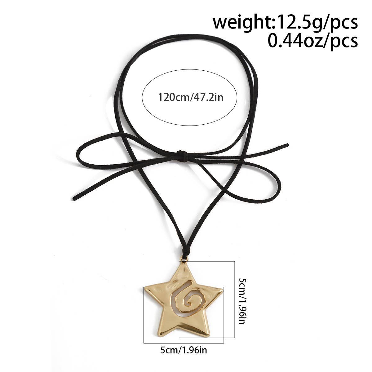 SWEET AND COOL BEACH METAL STARFISH NECKLACE_CWAJE1815