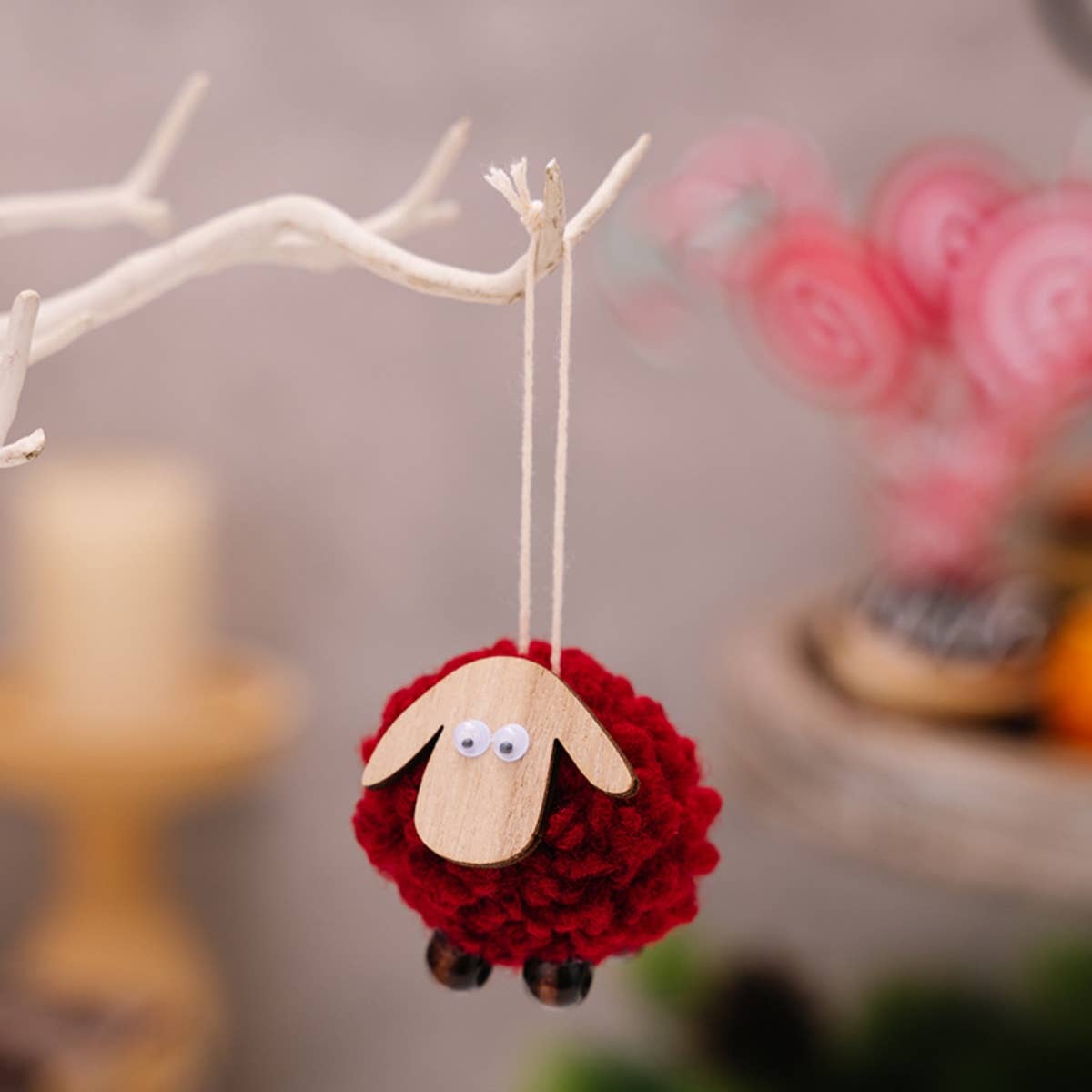Cwmm2992_Christmas Creative Christmas Tree Lamb Pendant
