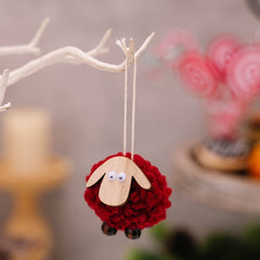 Cwmm2992_Christmas Creative Christmas Tree Lamb Pendant