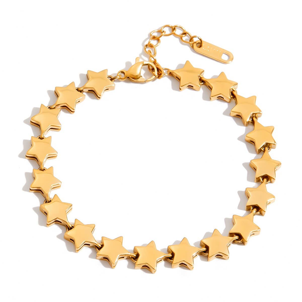 18K GOLD STAR BRACELET STAINLESS STEEL SHINE_CWAJE4666
