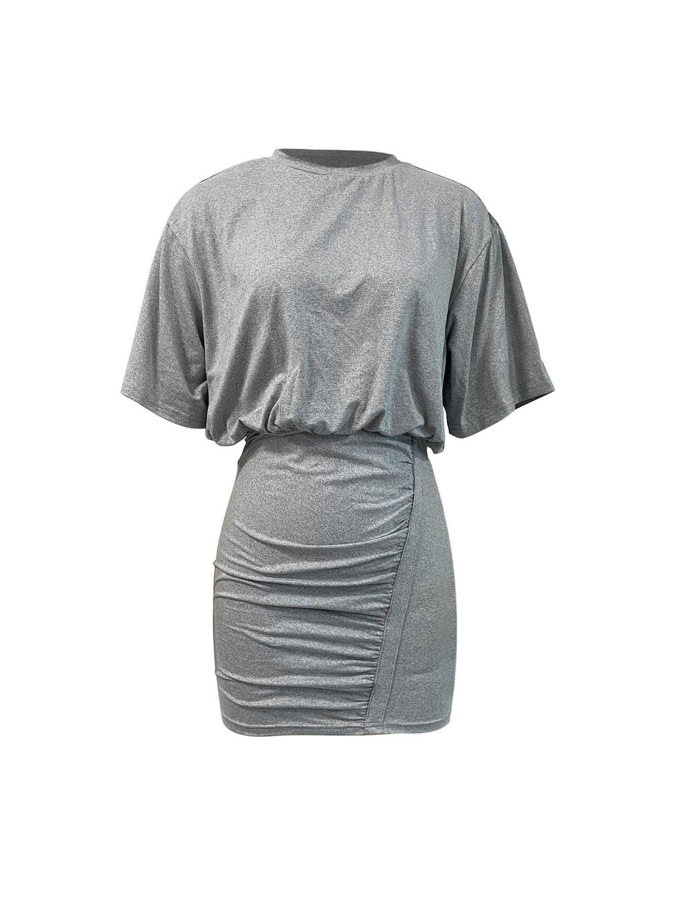 Stylish,Commuter,Body-Hugging Short Skirt Dress