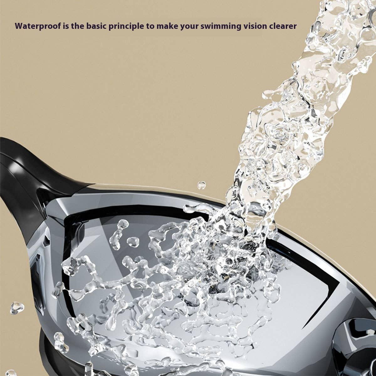 HD ANTI FOG SILICONE SWIM GOGGLES MIRRORED LENS_CWMM6634