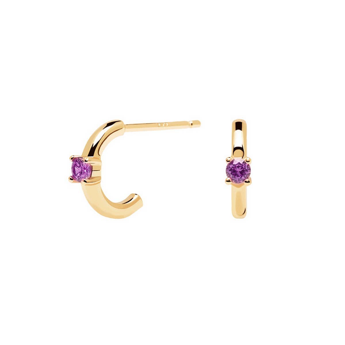 MULTICOLOR C SHAPED SIMPLE EXQUISITE EARRINGS_CWAJE1727