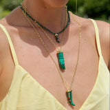 COLORFUL CHILI PEARL BEAD NECKLACE RETRO CHIC_CWMM6955