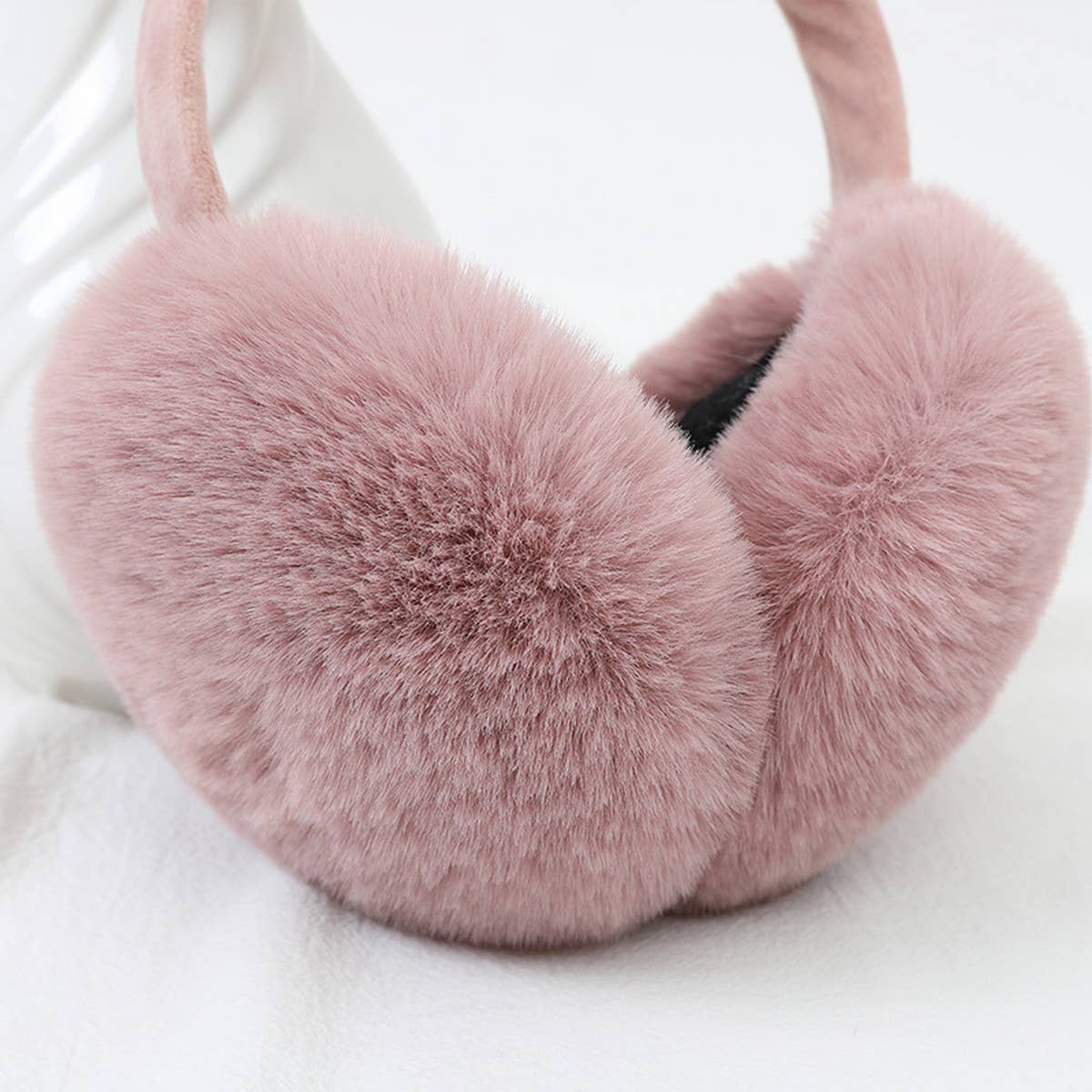 Women Cute Rabbit Ears Foldable Earmuffs_Cwmm1436