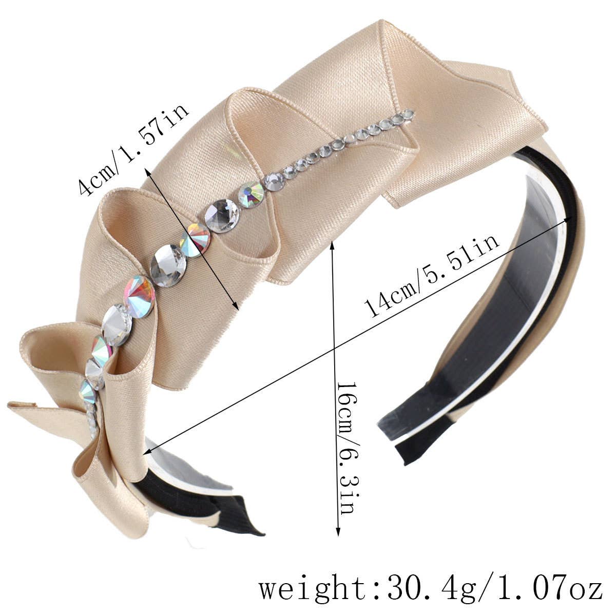 SIMPLE SIDE PLEATED WIDE HEADBAND_CWAHA2250