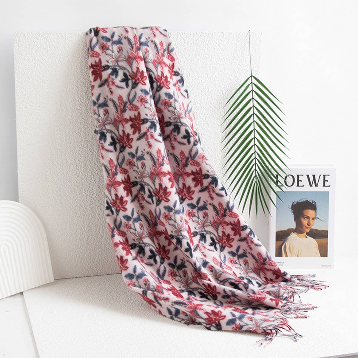 2024 New Twill Printed Tassel Scarf_Cwasc0914
