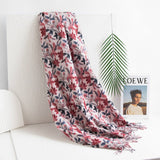 2024 New Twill Printed Tassel Scarf_Cwasc0914