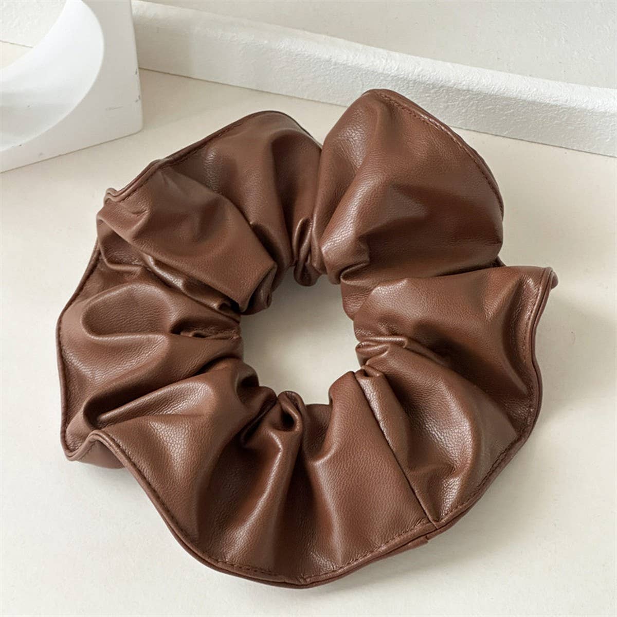 RETRO RED LEATHER HAIR BAND HAIR ACCESSORIES_CWAHA4169