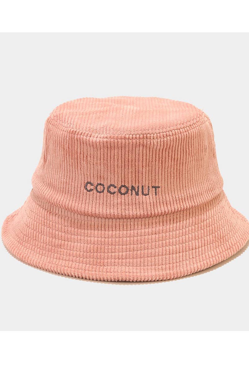 COCONUT LETTERING CASUAL FISHERMAN HAT_CWAH0406