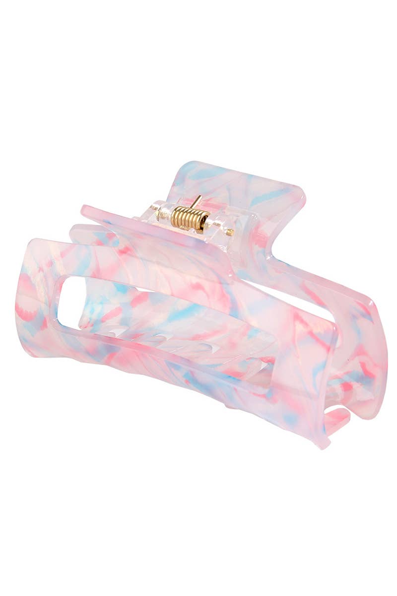 3 22 TORTOISE SHELL FLAT WOMENS HAIR CLAW CLIP_CWAHA0099