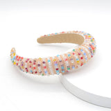 HANDMADE RICE BEAD HAIR HOOP_CWAHA0368