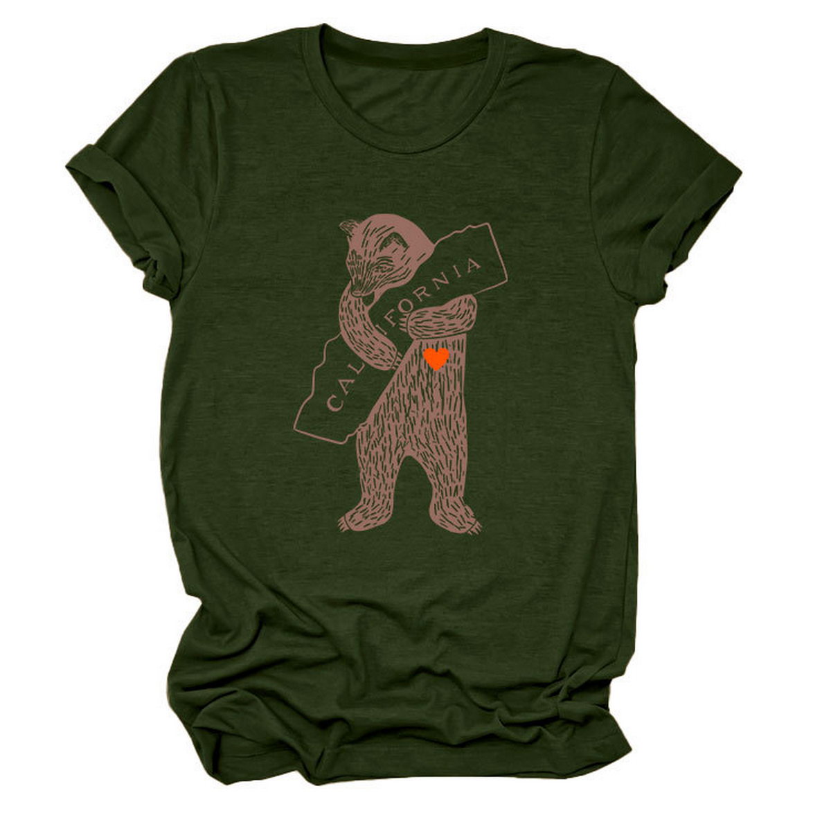 FUNNY BEAR SHORT SLEEVE T SHIRT FOR HER_CWTTS1505