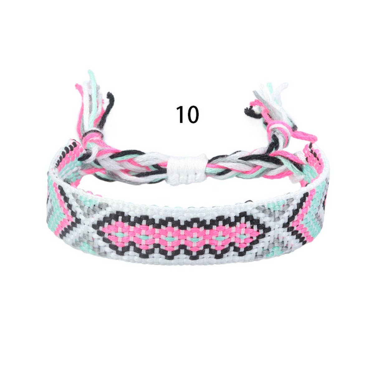 ETHNIC STYLE COLORFUL TASSEL WOVEN BRACELET_CWAJE0709