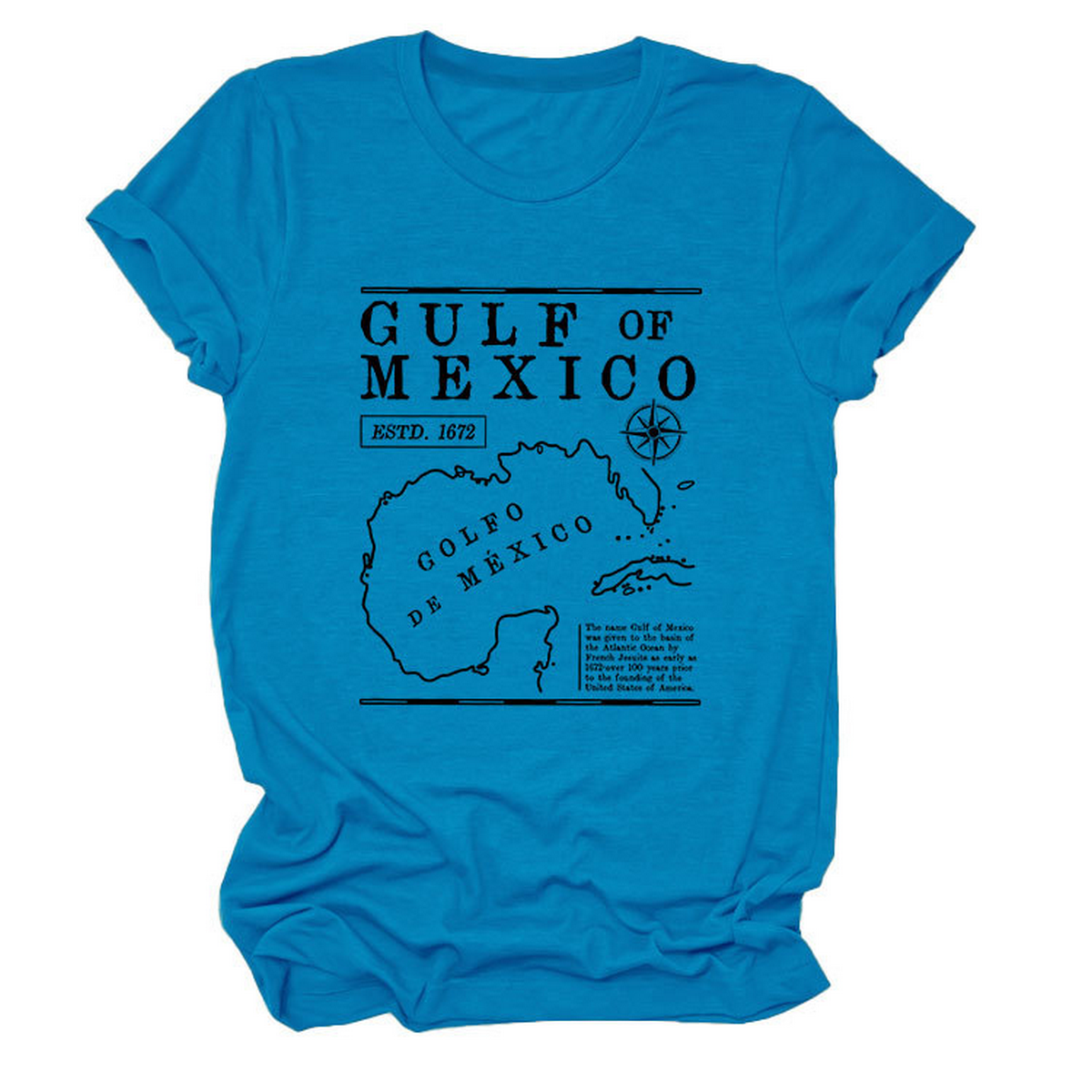 GULF OF MEXICO ESTD TEE SOFT COMFORT T SHIRT_CWTTSL0489