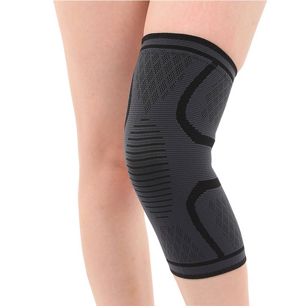SPORT KNEE BRACE WITH ANTI SLIP ELASTIC SUPPORT_CWMM7880