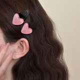 CUTE PINK HEART SIDE HAIR CLIP SUMMER BB PIN_CWAHA3953