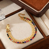 PASTORAL STYLE SMALL FLOWER PEARL BRACELET_CWMM3726