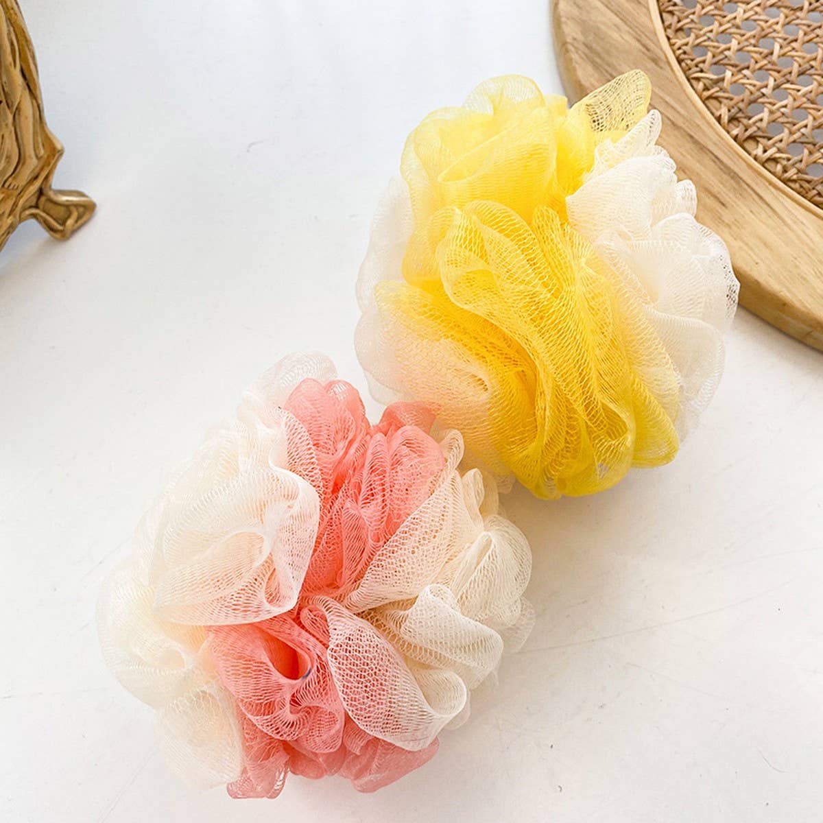 BATH POUF50G THREE IN ONE TWO COLOR LARGE BATH POUF_CWMM3380