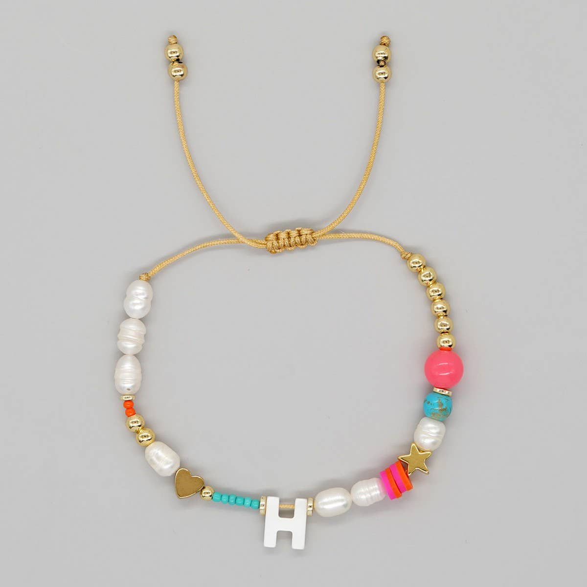 FASHION HAND WOVEN LETTER PEARL BRACELET_CWMM3812