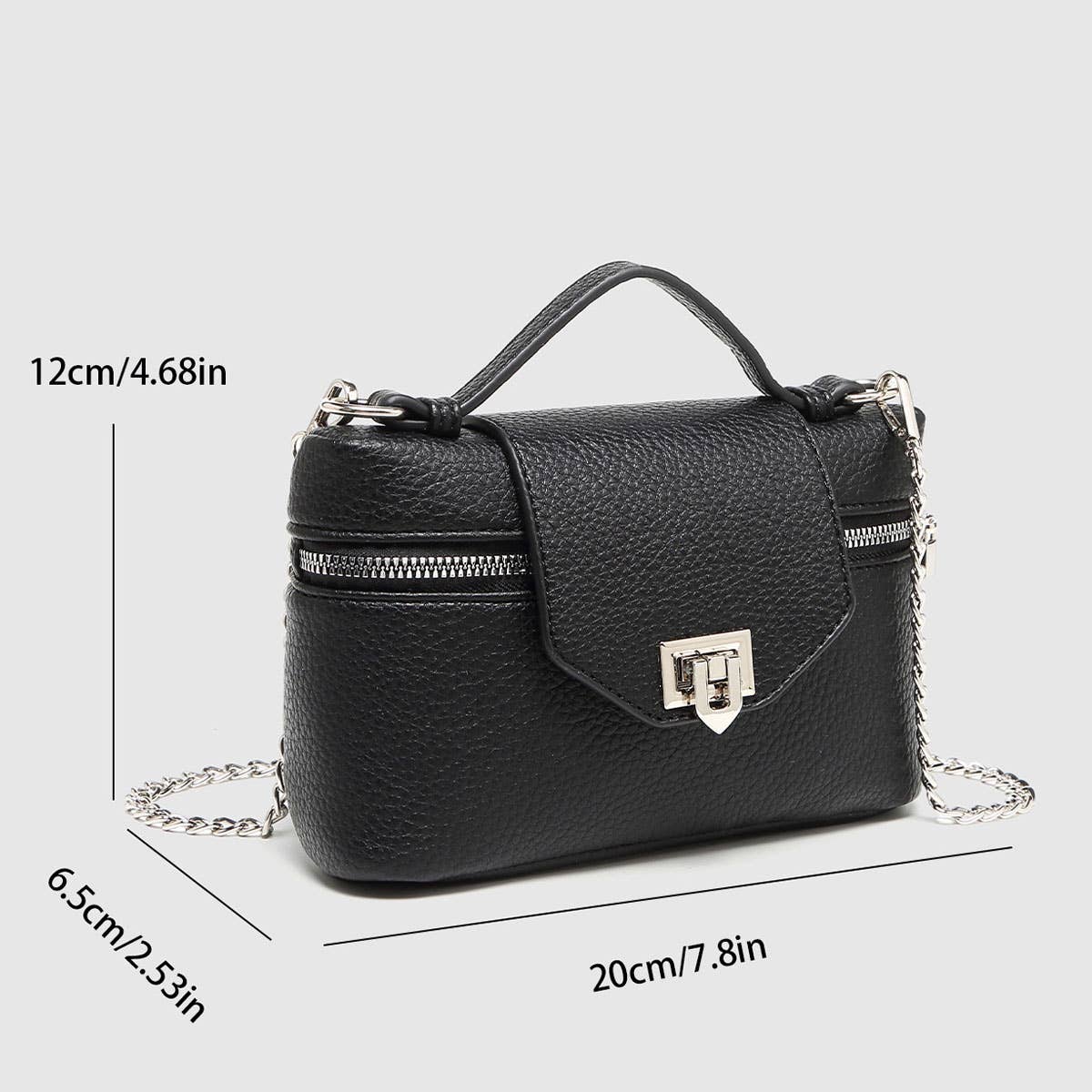 LITCHI TEXTURE BOXY CROSSBODY HANDBAG_CWAB5715
