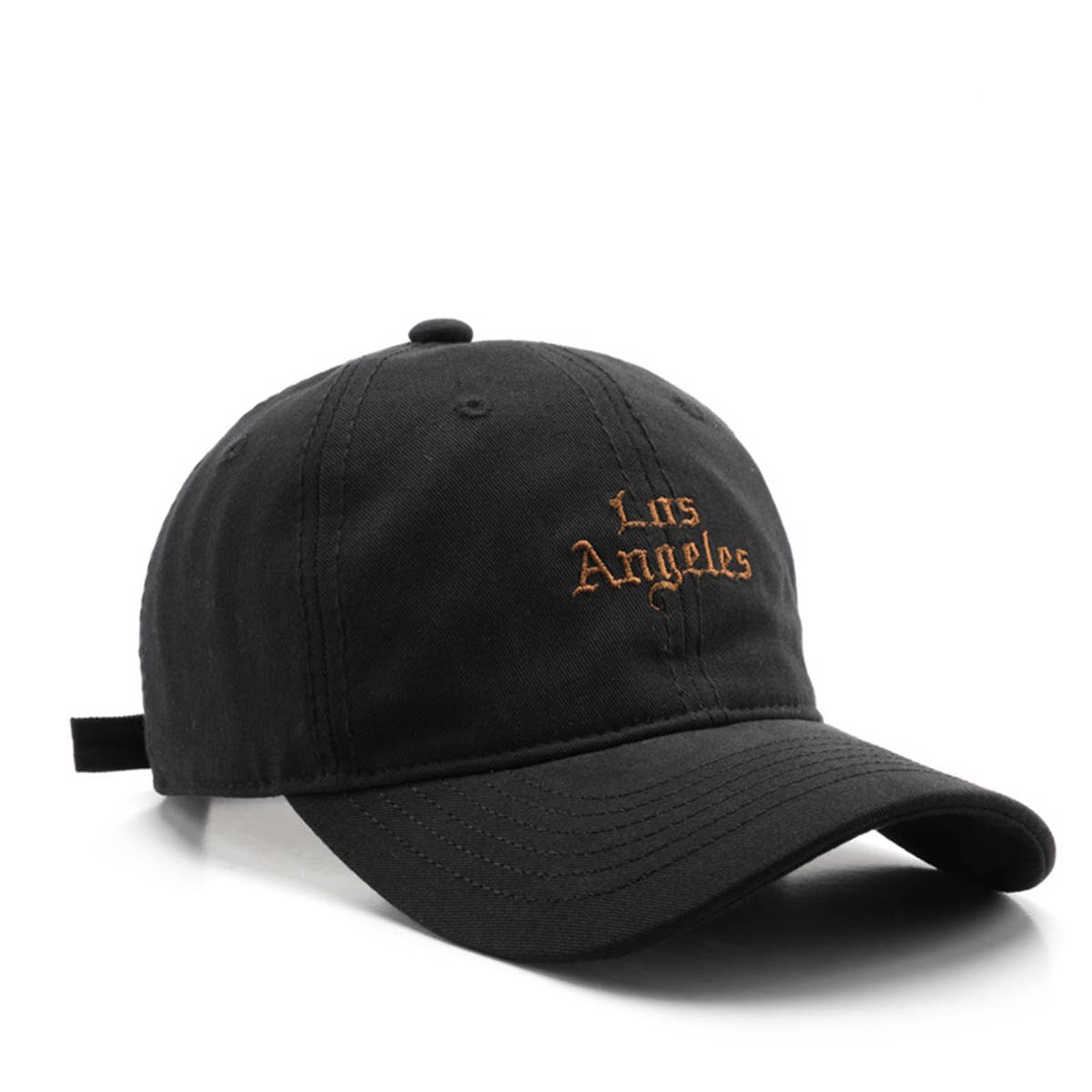 SOFT TOP VINTAGE LETTER EMBROIDERED PEAKED CAP_CWAH1284