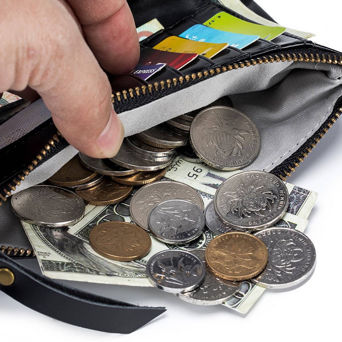 MULTIFUNCTIONAL LARGE CAPACITY LONG LEATHER WALLET_CWAB3750