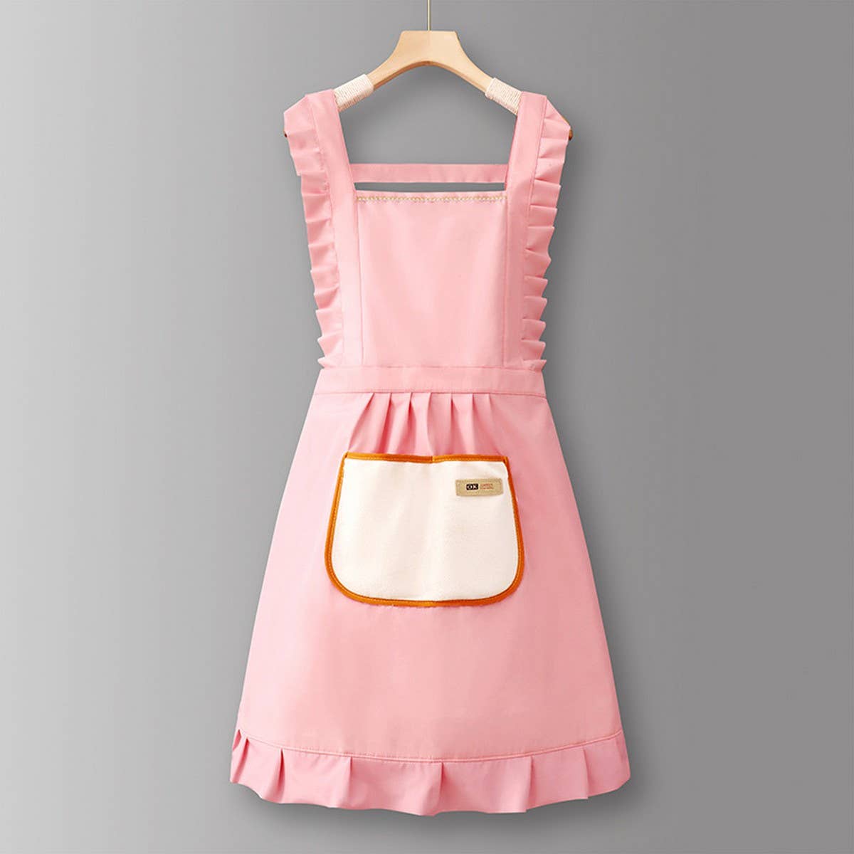 HOUNDSTOOTH SOLID COLOR WATERPROOF WORK APRON_CWMM6792