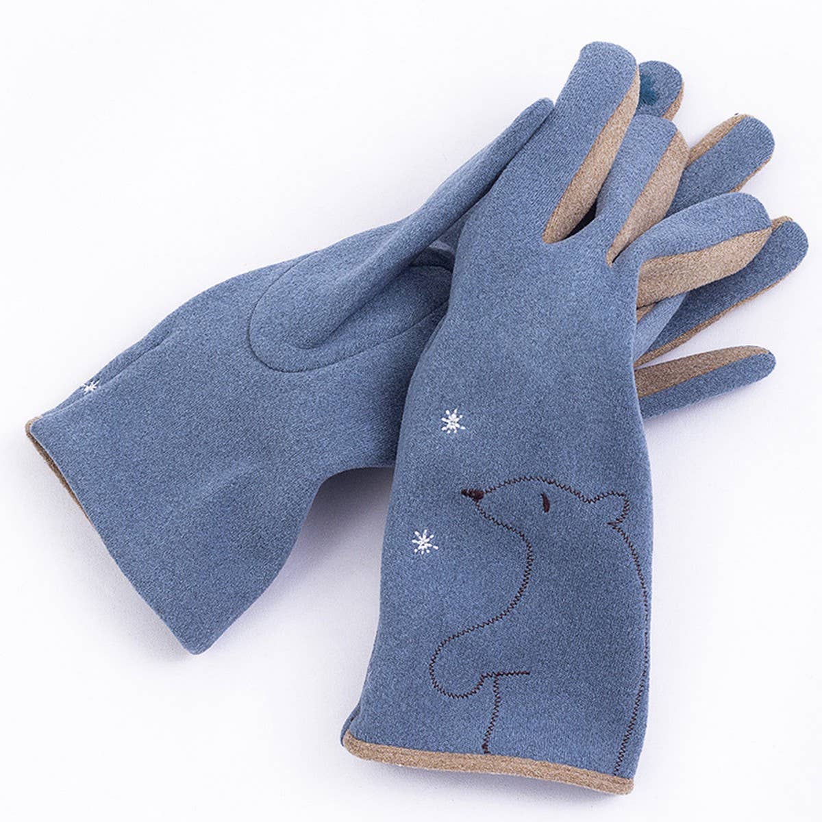 Autumn And Winter Cute Ladies Velvet Gloves_Cwmm1543