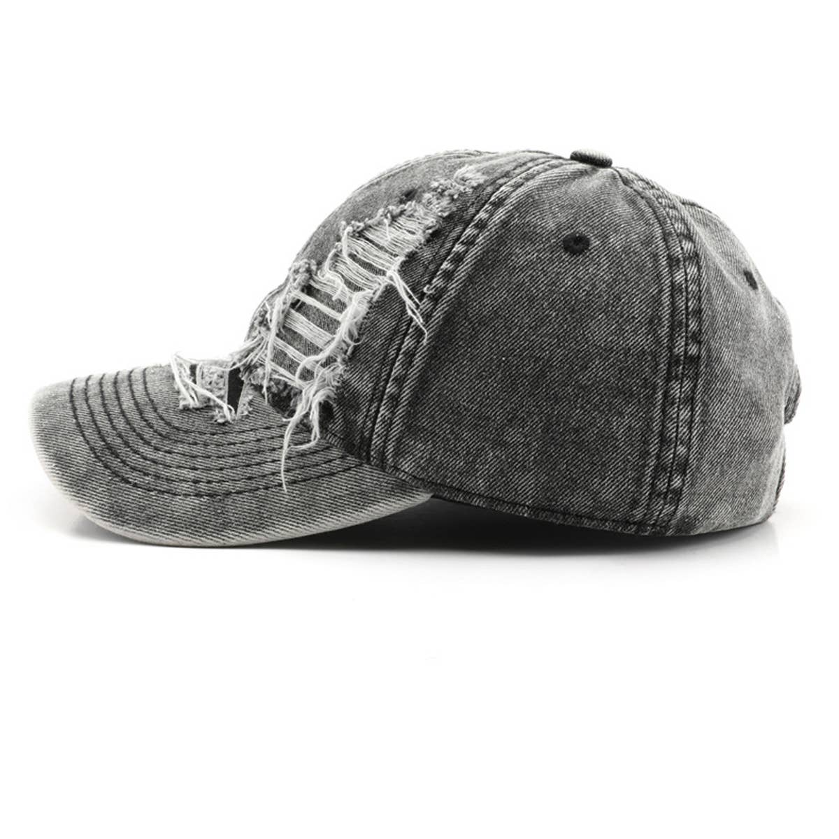 Vintage Washed Hole Baseball Cap For Men Women_Cwah0907