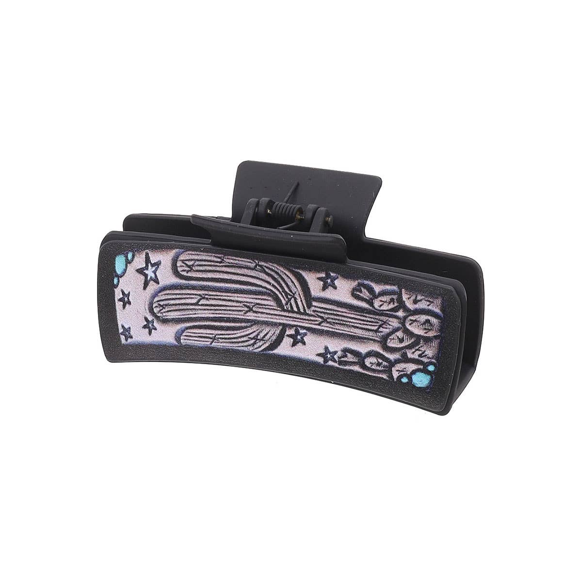 Western Cactus Sunflower Hair Claw Cowgirl Style_Cwasc1612