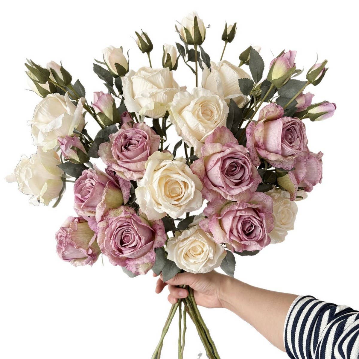 BURNT EDGE SHEENA ROSE BOUQUET FOR WEDDING DECOR_CWMM6526