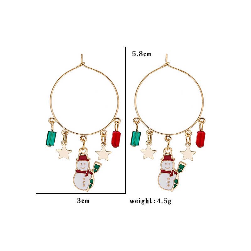 CHRISTMAS EXAGGERATED PERSONALITY EARRINGS_CWAJE1863